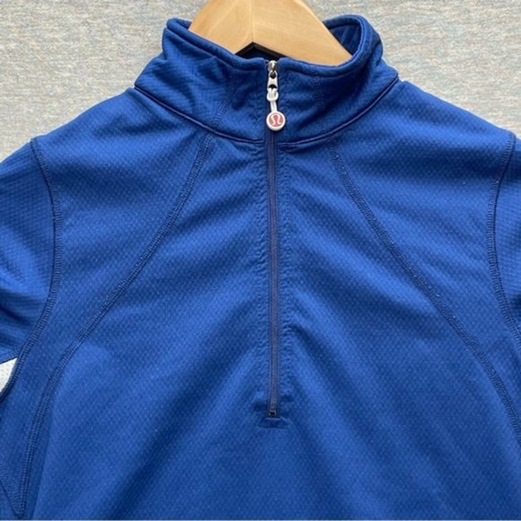 Lululemon Athletica Womens Blue Pullover Jacket Size 6 Half Zip - Picture 3 of 13